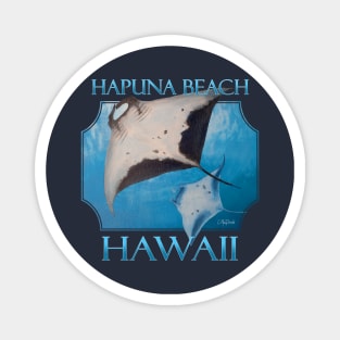 Hapuna Beach Hawaii Manta Rays Sea Rays Ocean Magnet